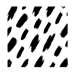 Seamless pattern black brush strokes vector design background modern abstract art illustration graphic element