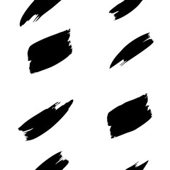 Black brush stroke pattern vector design for background texture and abstract graphic element art  illustration