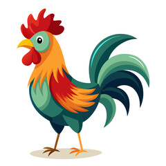 Fototapeta premium Cock vector illustration 