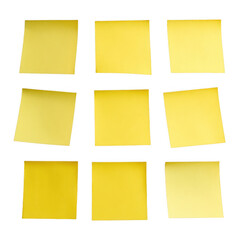  Yellow post it notes [Transparent Background PNG]