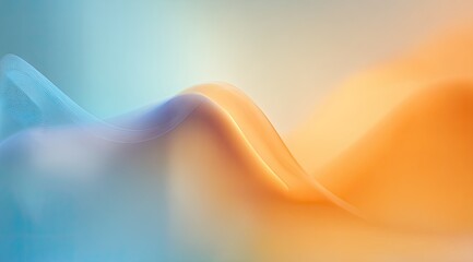 Abstract, fluid shapes of soft, pastel hues