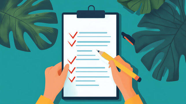 Daily selfcare checklist template