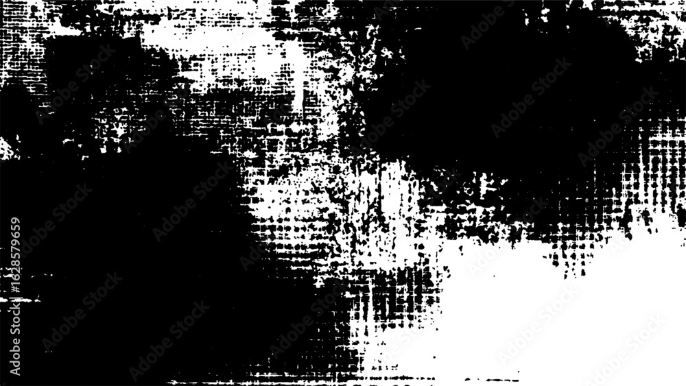 Poster grunge background is black and white. halftone grunge texture vector background featuring distressed