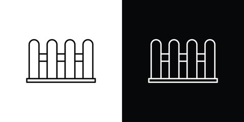 Yard icon vector illustration sign symbol. linear design