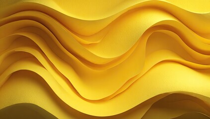 Obraz premium Abstract yellow wavy folds