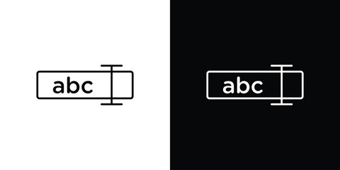 Rename icon vector illustration sign symbol. linear design