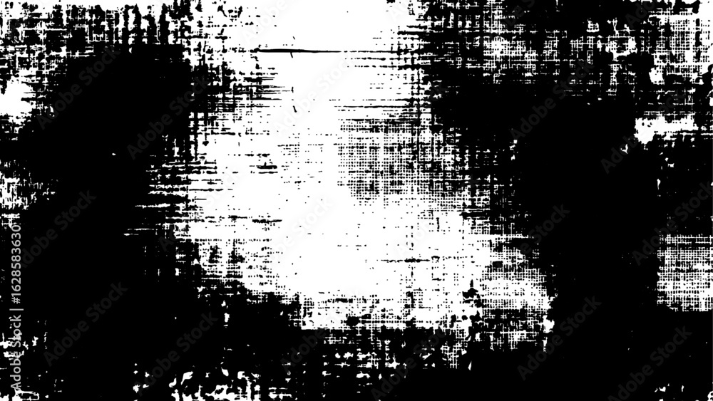 Poster grunge background is black and white. halftone grunge texture vector background featuring distressed