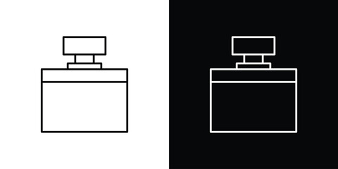 Perfume icon vector illustration sign symbol. linear design