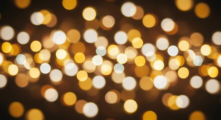 Festive bokeh lights create a warm and inviting abstract background
