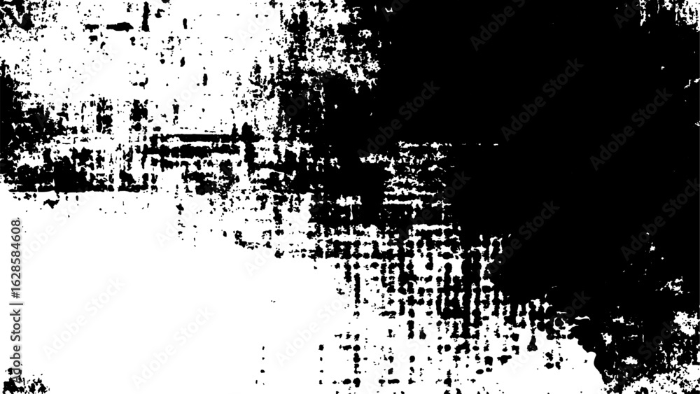 Poster grunge background is black and white. halftone grunge texture vector background featuring distressed