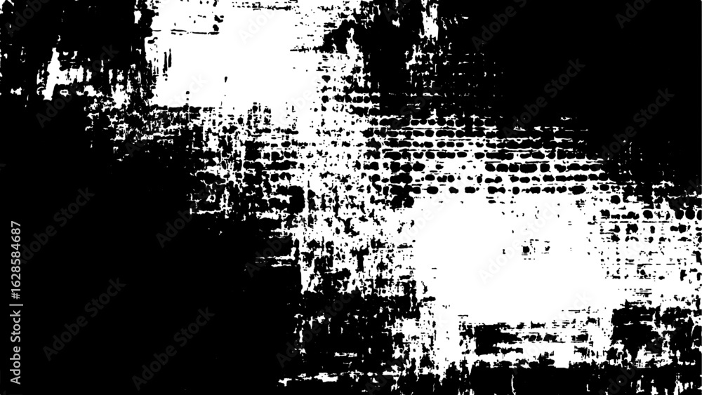 Poster grunge background is black and white. halftone grunge texture vector background featuring distressed