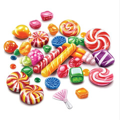 Vibrant candy assortment for sweet treats