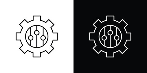 Customized icon vector illustration sign symbol. linear design