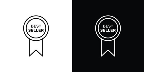 Best seller icon vector illustration sign symbol. linear design