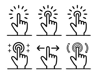 Fototapeta premium hands touch vector illustration