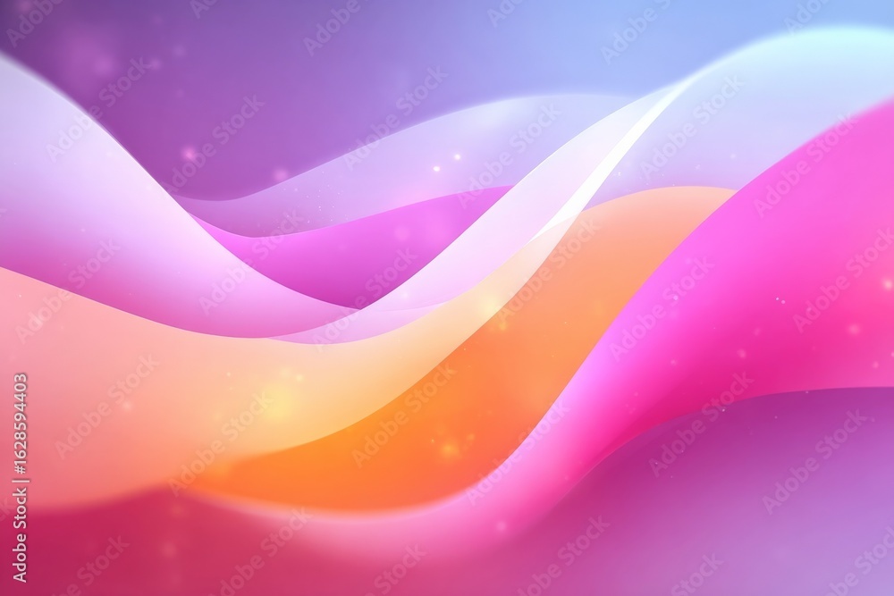 Poster colorful abstract waves flow gracefully across the canvas creating a vibrant and dynamic visual expe