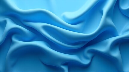 Fototapeta premium Flowing twisted blue cloth background 