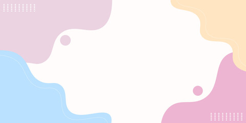 A colorful background with a white border. The background is made up of circles and lines. The background is a mix of pink, blue, and yellow, modern design