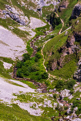 Paisaje en Bulnes, Picos de Europa.