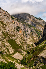 Paisaje en Bulnes, Picos de Europa.