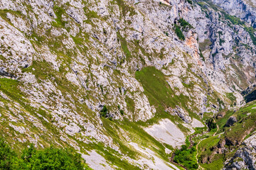 Paisaje en Bulnes, Picos de Europa.