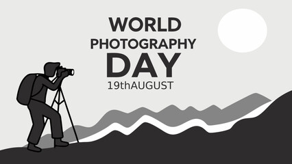 World Photography Day: Photographer Silhouette at Sunset
