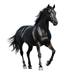 Naklejka premium horse isolated on white background
