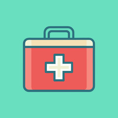 Fototapeta premium first aid kit icon
