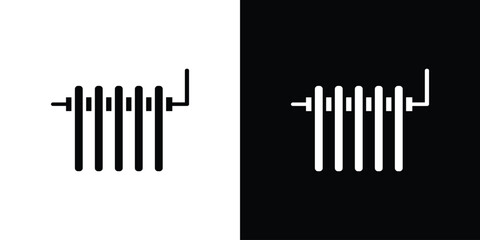 Radiator icon. simple glyph icon. Vector solid isolated black illustration.