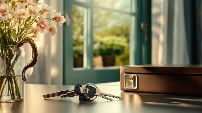 A close-up view of House keys