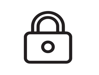 Decorative furniture lock design in modern clean line drawing