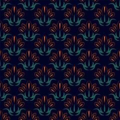 Watercolor seamless pattern with garden flowers. Vintage spring or summer floral pattern. Flower seamless pattern. Botanical art. Wedding floral