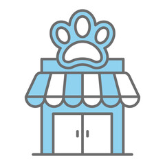 Pet shop icon vector design template