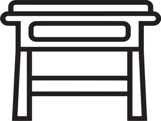 Clean furniture polish design in stylish minimal vector illustration