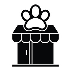 Pet shop icon vector design template