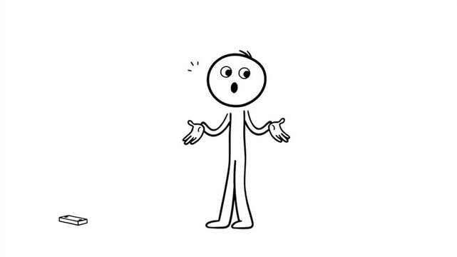 Confused Person Shrugging at Fallen Smartphone