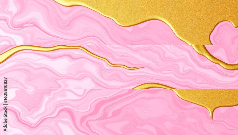 Poster abstract vector illustration of a colorful wave pattern with a light blue and pink curve design