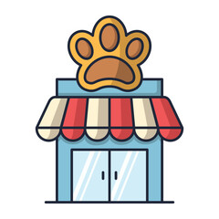 Pet shop icon vector design template