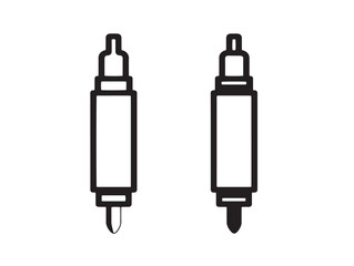 Sleek furniture touch-up markers design in stylish clean line drawing