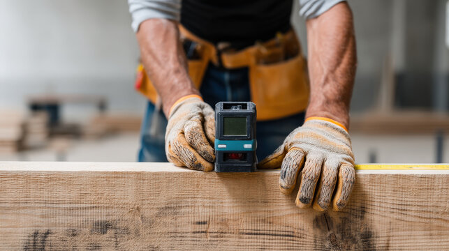 Carpenter uses AI tools for precision in woodworking jobs, showcasing potential for job replacement in manual tasks