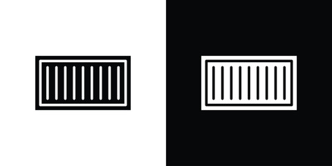 Container icon. simple glyph icon. Vector solid isolated black illustration.