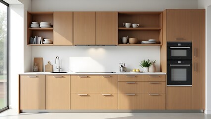 Minimalist Interior of a Modern Kitchen
