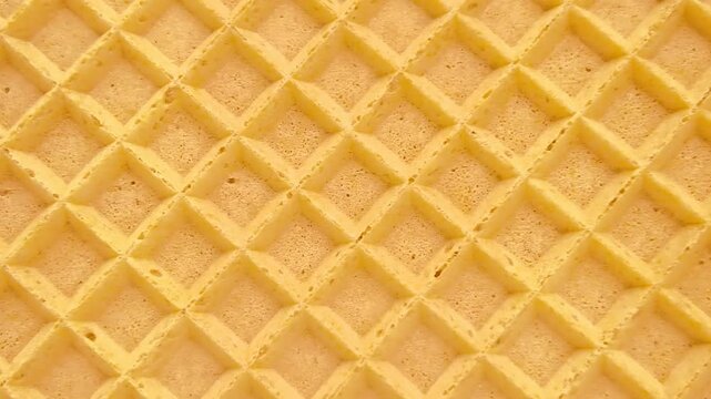 empty golden wafer texture, background for your design, motion, close up - Powered by Adobe