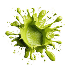 Lime Green Liquid Splash: Vibrant Abstract Background