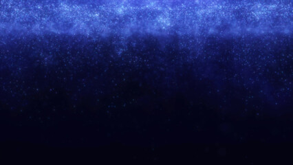 Abstract 4K blue shining glitter particles animation new motion background. Light flare for event, festival, presentation, music, show, party, award, fashion, music, festival, club, stage