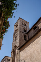 The church already existed in the year 1015. Evidence of this is the round arch under the...