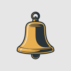 Vector illustration of Vintage Bell Illustration: A Classic Design Element