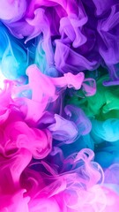 Fototapeta premium Vibrant ink swirling in water