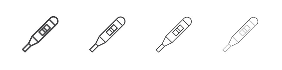 Pregnancy test icon symbol pictogram. outline black style