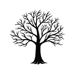 vector tree silhouette